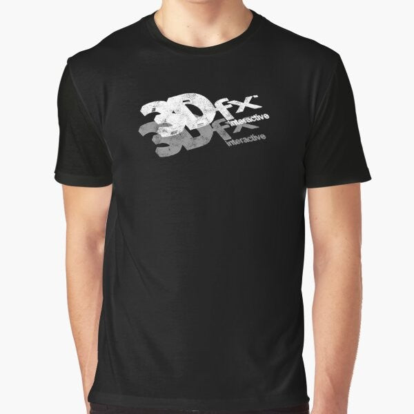 3Dfx Voodoo Graphic T-Shirt featuring the iconic 3Dfx logo and graphics from the 1990s PC gaming era.