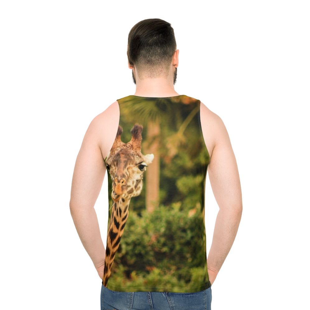 Giraffe Shock Unisex Adventure Tank Top - men back