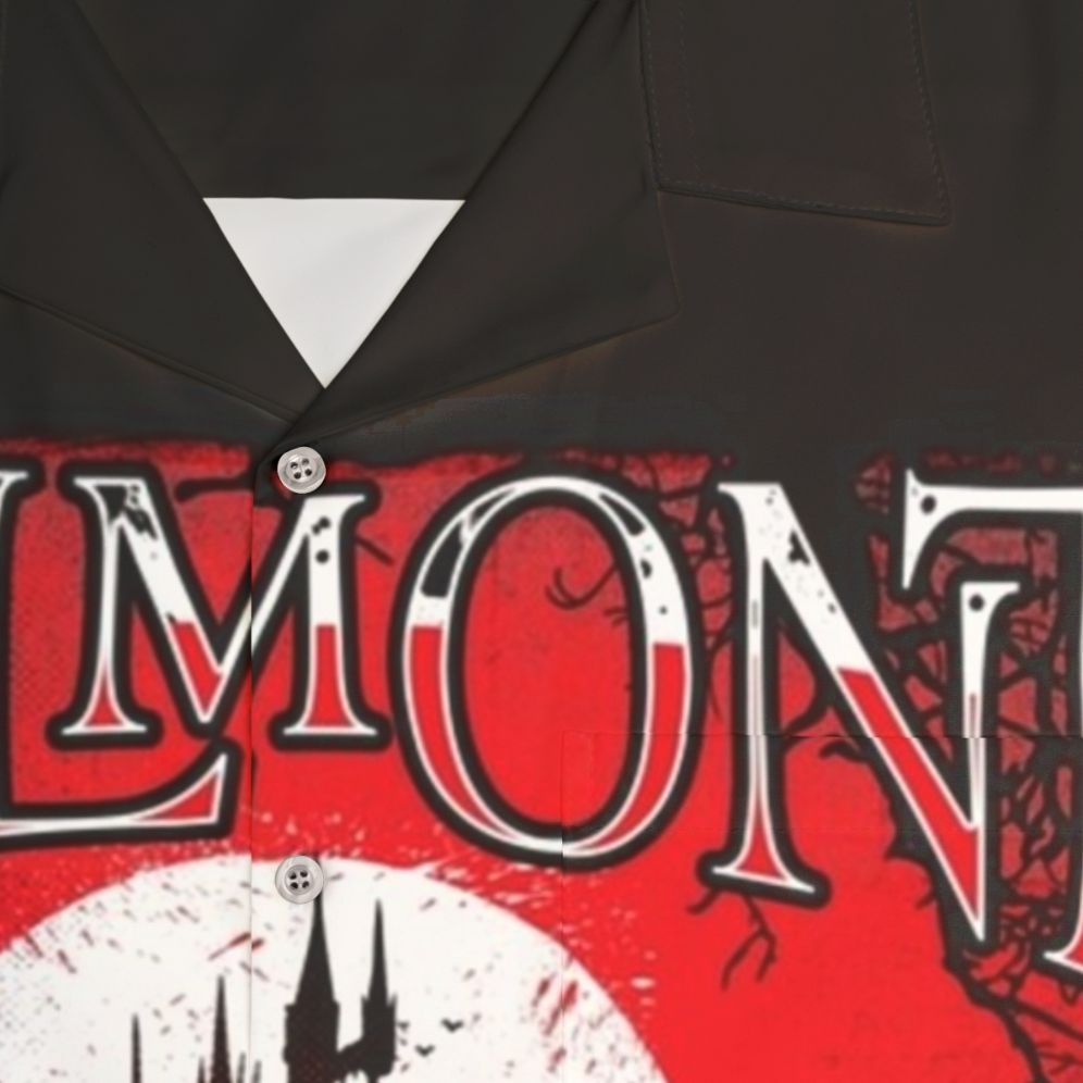 Belmont Vampire Hunter Hawaiian Shirt - Detail