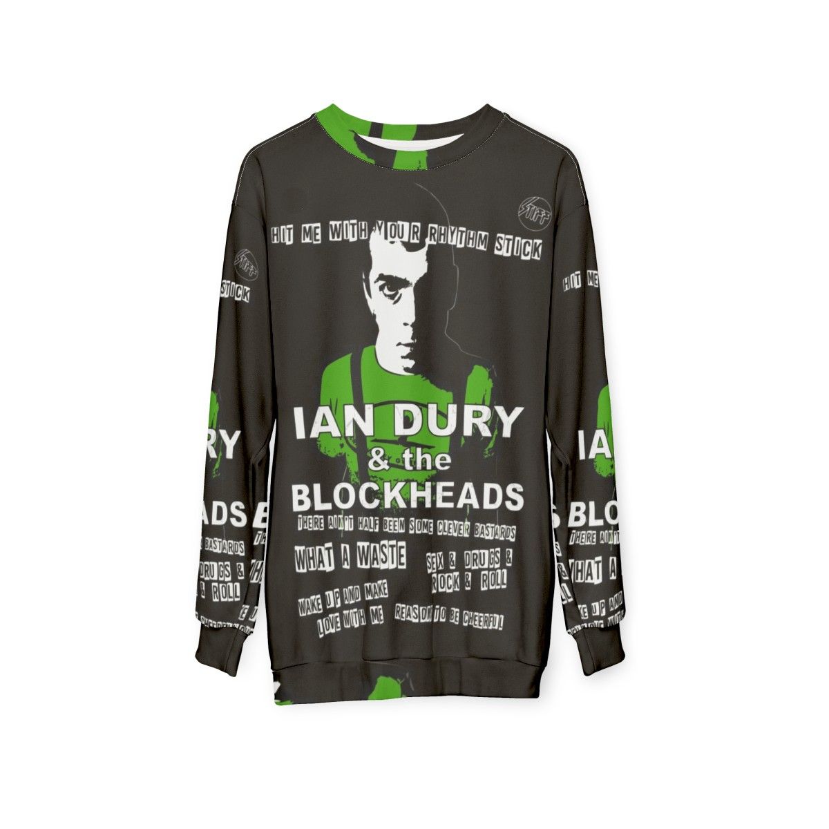 Ian Dury and The Blockheads Vintage Punk Rock Sweatshirt - hanging