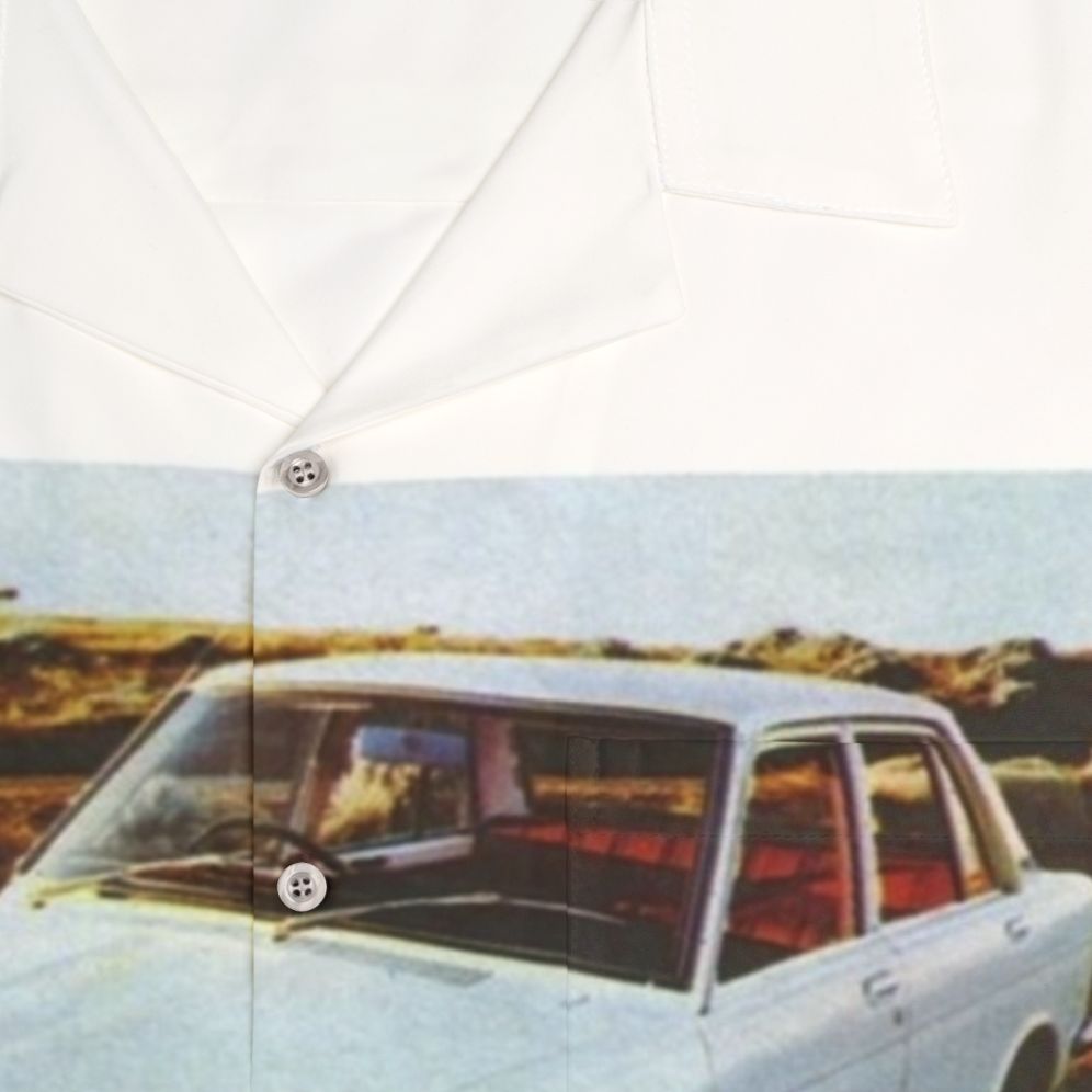 Vintage Datsun 1600 Hawaiian Shirt - Detail