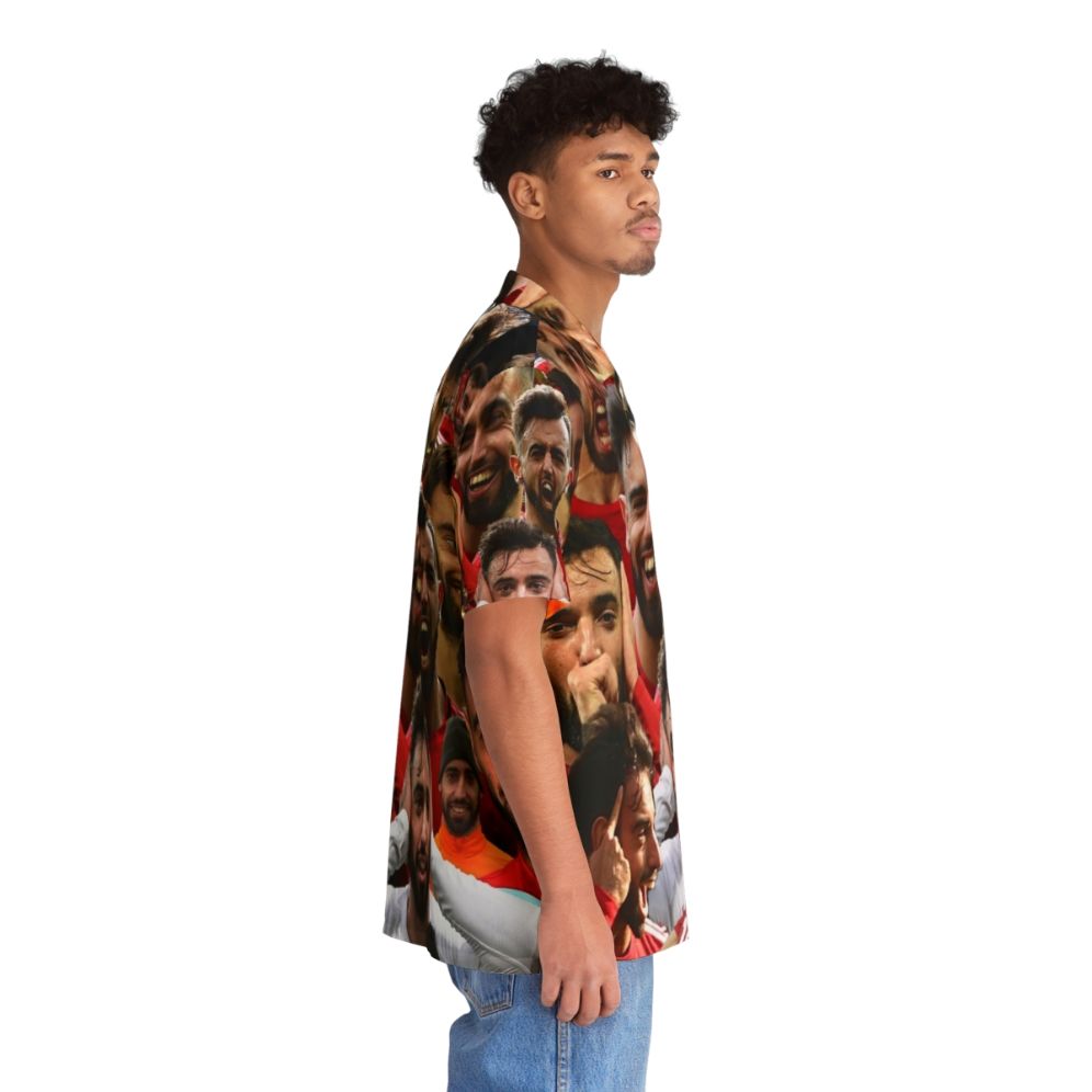 Bruno Fernandes wearing a tropical-themed Hawaiian shirt - People Pight