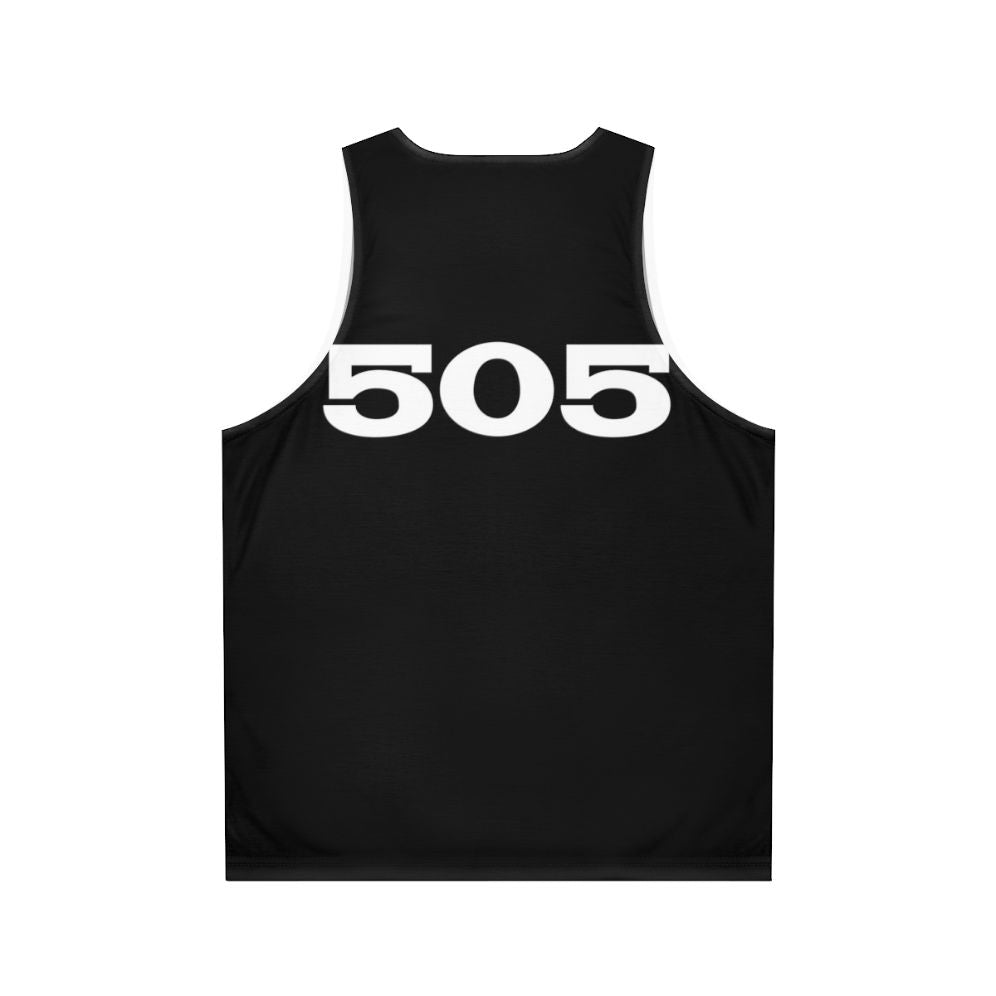 505 Unisex Tank Top with Arctic Monkeys Music Lyrics Graphic - Back