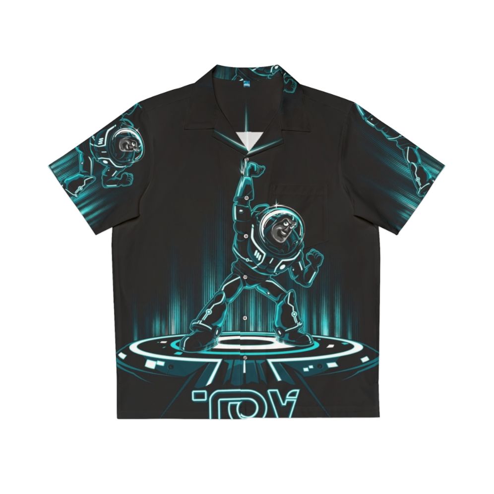 Retro Buzz Tron 80s Style Hawaiian Shirt