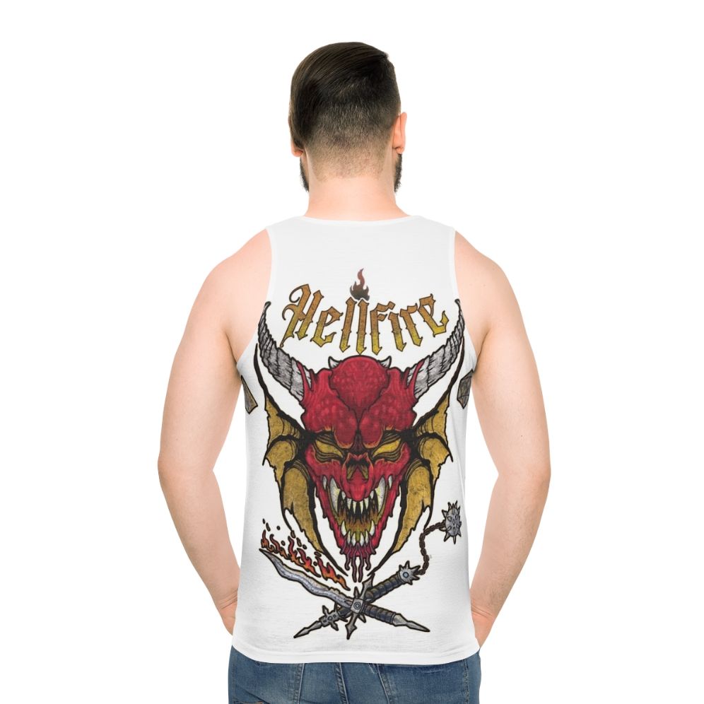 Stranger Things Hellfire Club Unisex Tank Top - men back