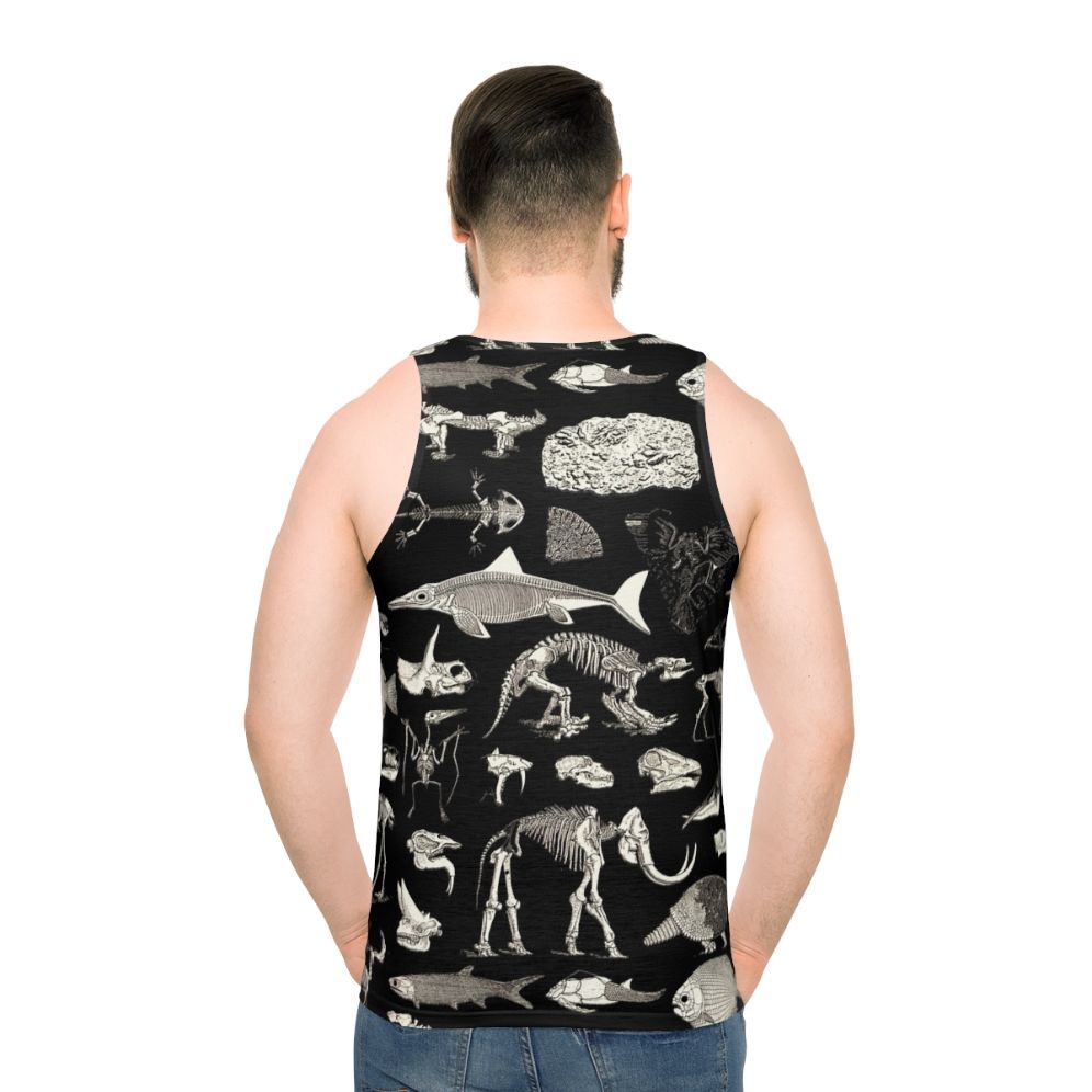 Paleontology Illustration Unisex Tank Top - men back