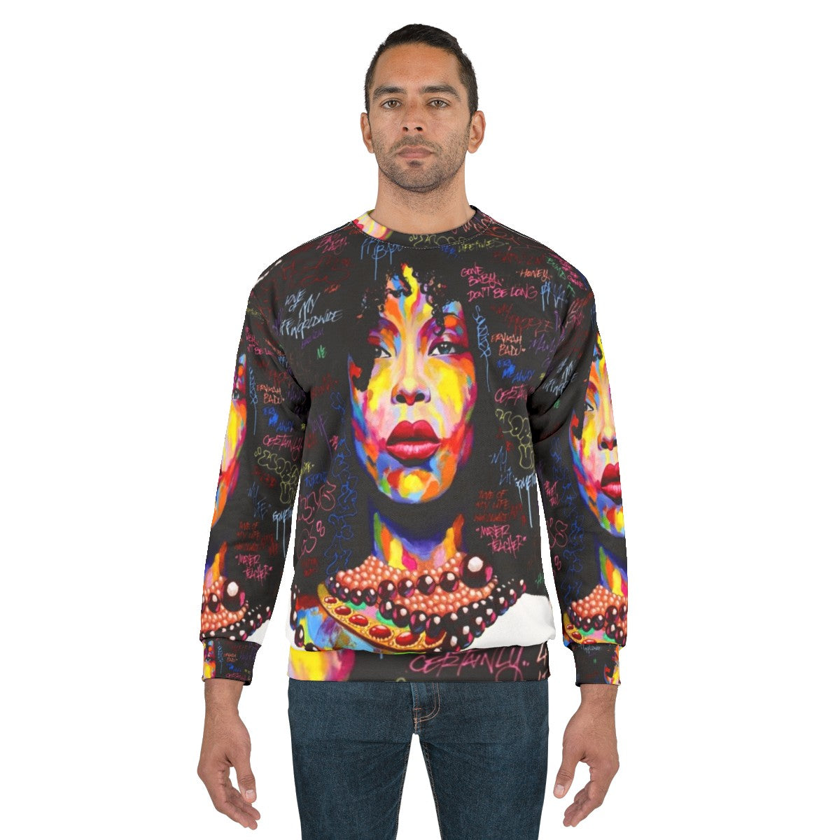 Graffiti-inspired hip hop sweatshirt - men