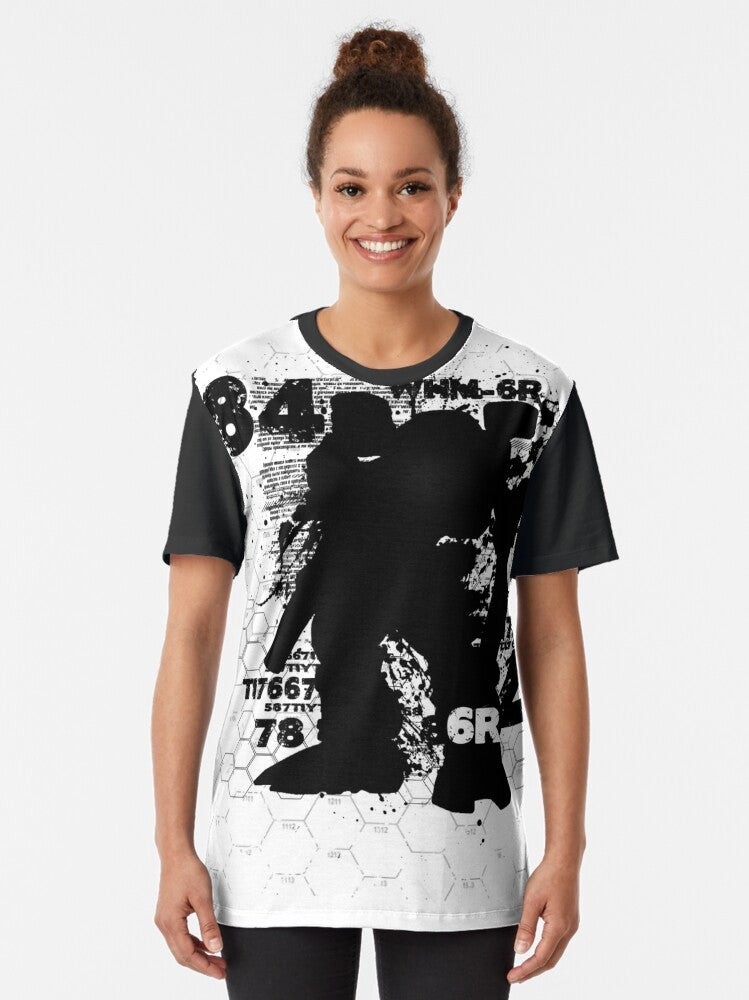 Mech Battletech Robot Graphic T-Shirt - Women