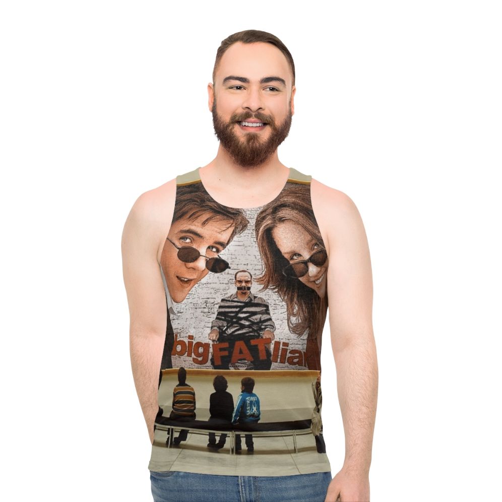 Unisex tank top with art appreciation design - men