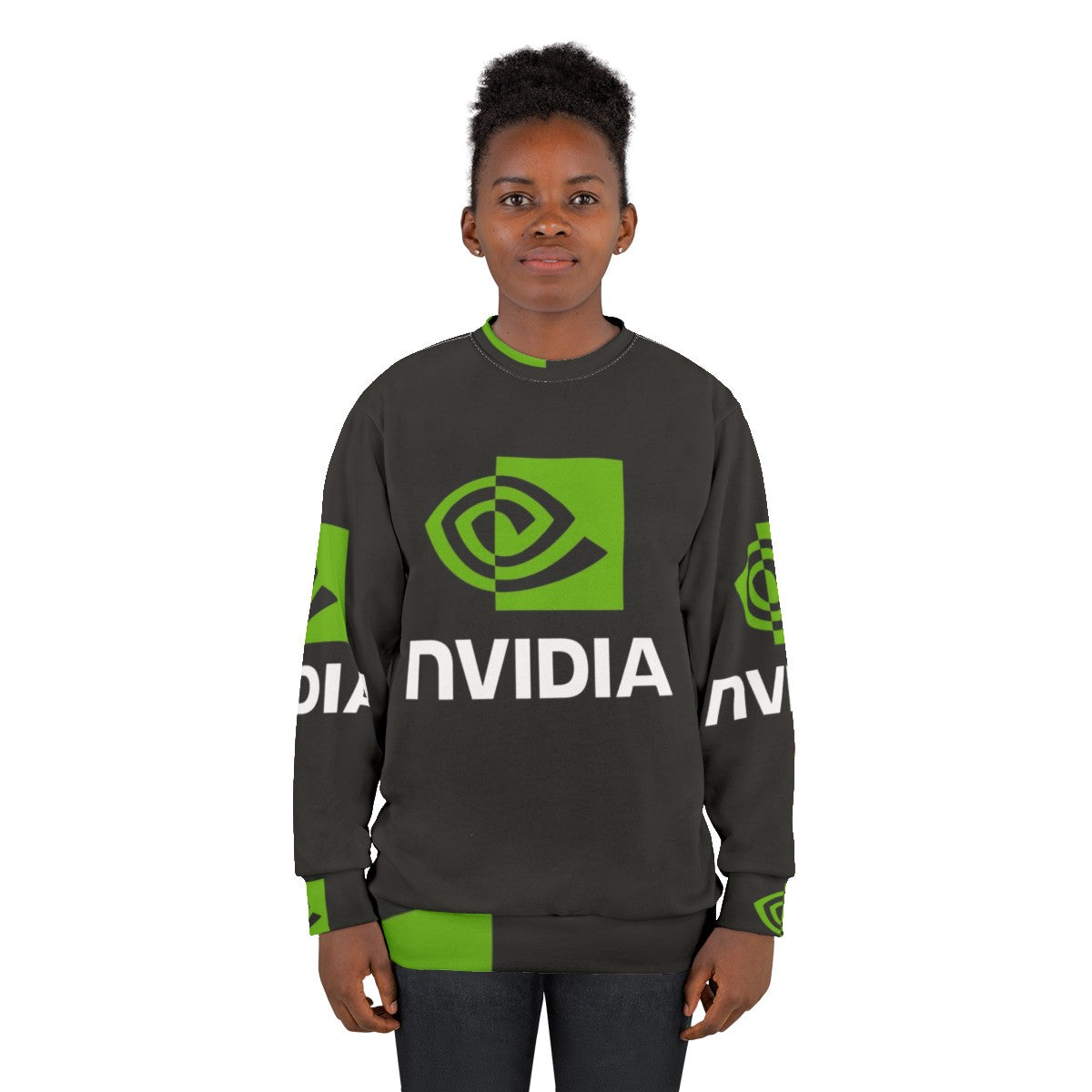 Nvidia Sweatshirt with Nvidia Logo - women