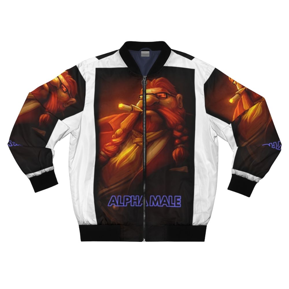 Alpha Male Bomber Jacket for League of Legends Gragas Fans