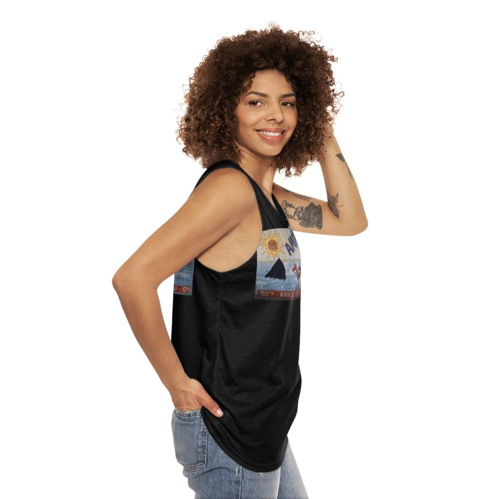 Jaws Amity Island Unisex Tank Top - women side