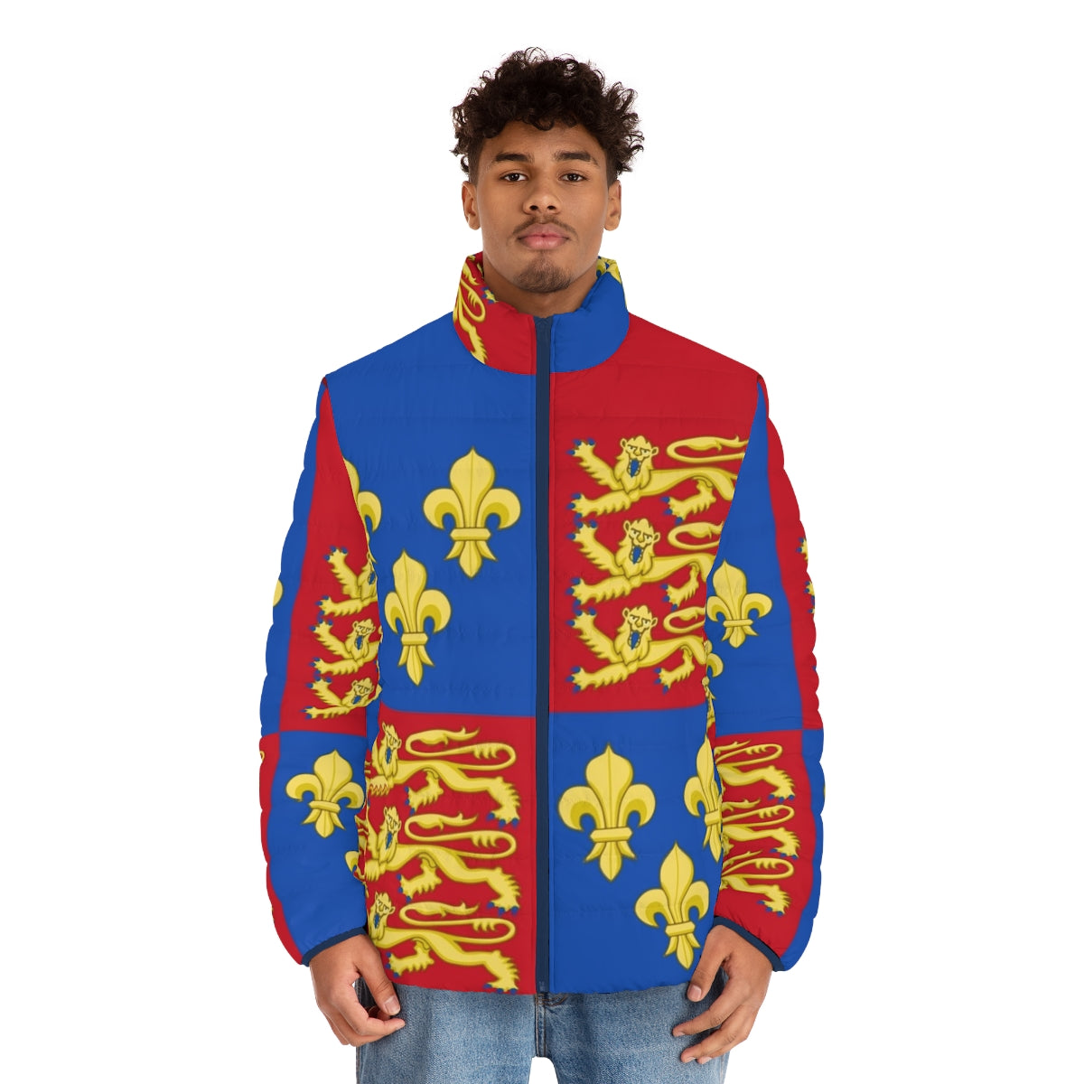 Henry V's Royal Arms of England 1399-1603 Puffer Jacket - men front