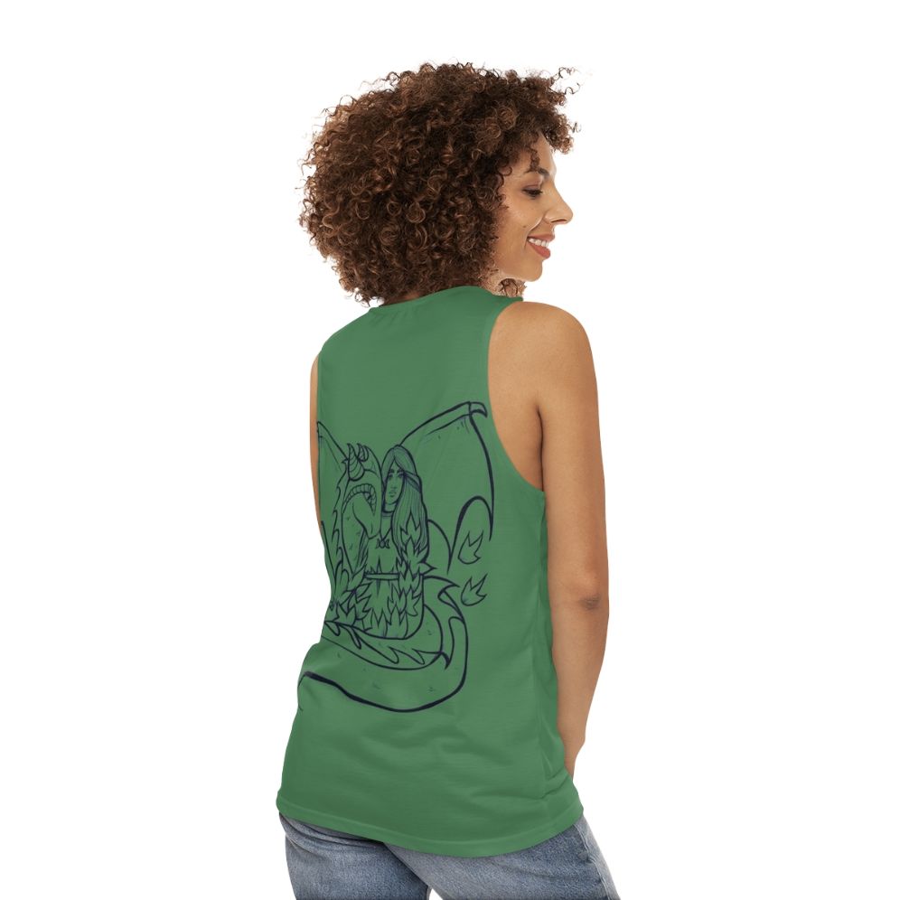 Dragon Goddess Unisex Tank Top - women back