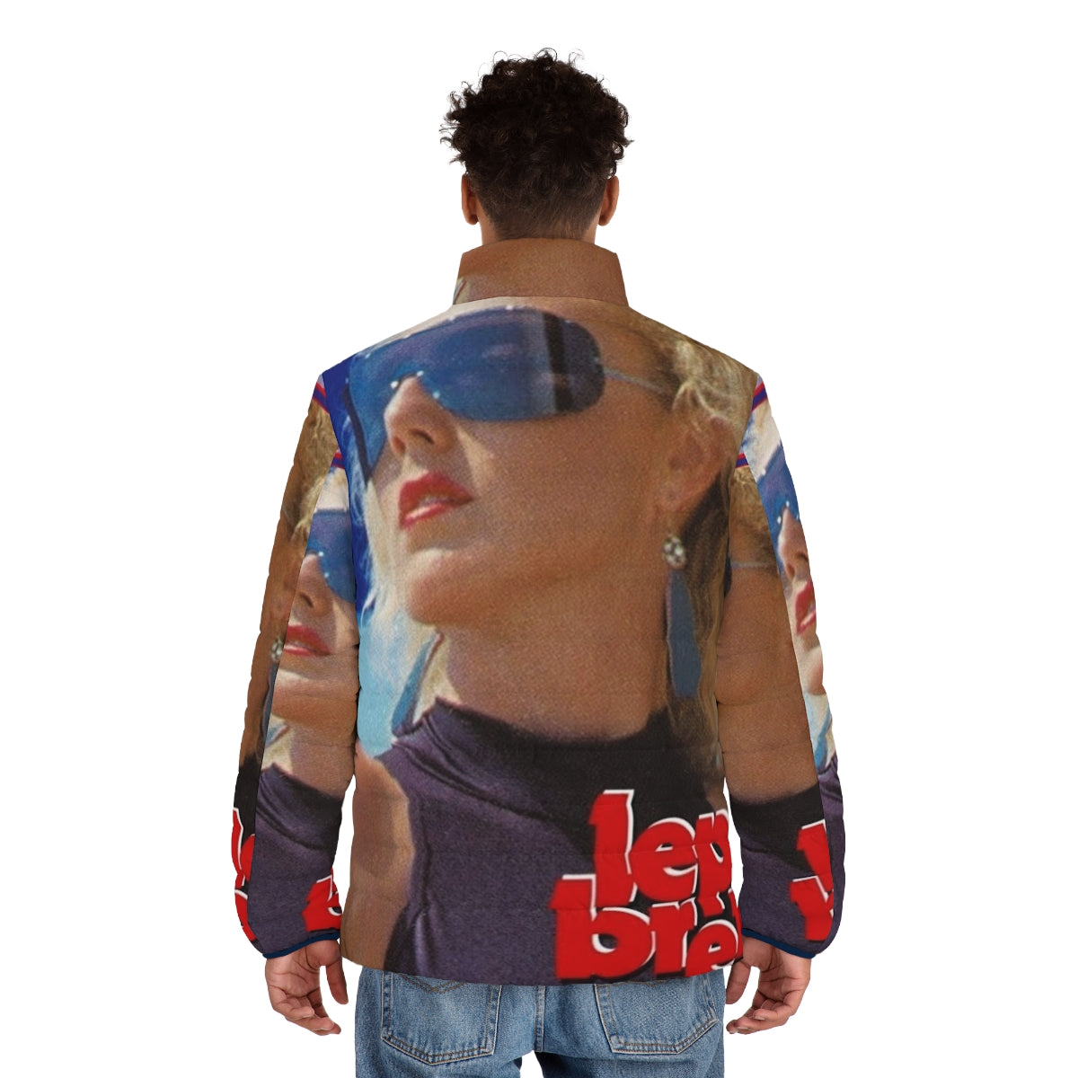 Lepa Brena inspired puffer jacket with album cover design - men back