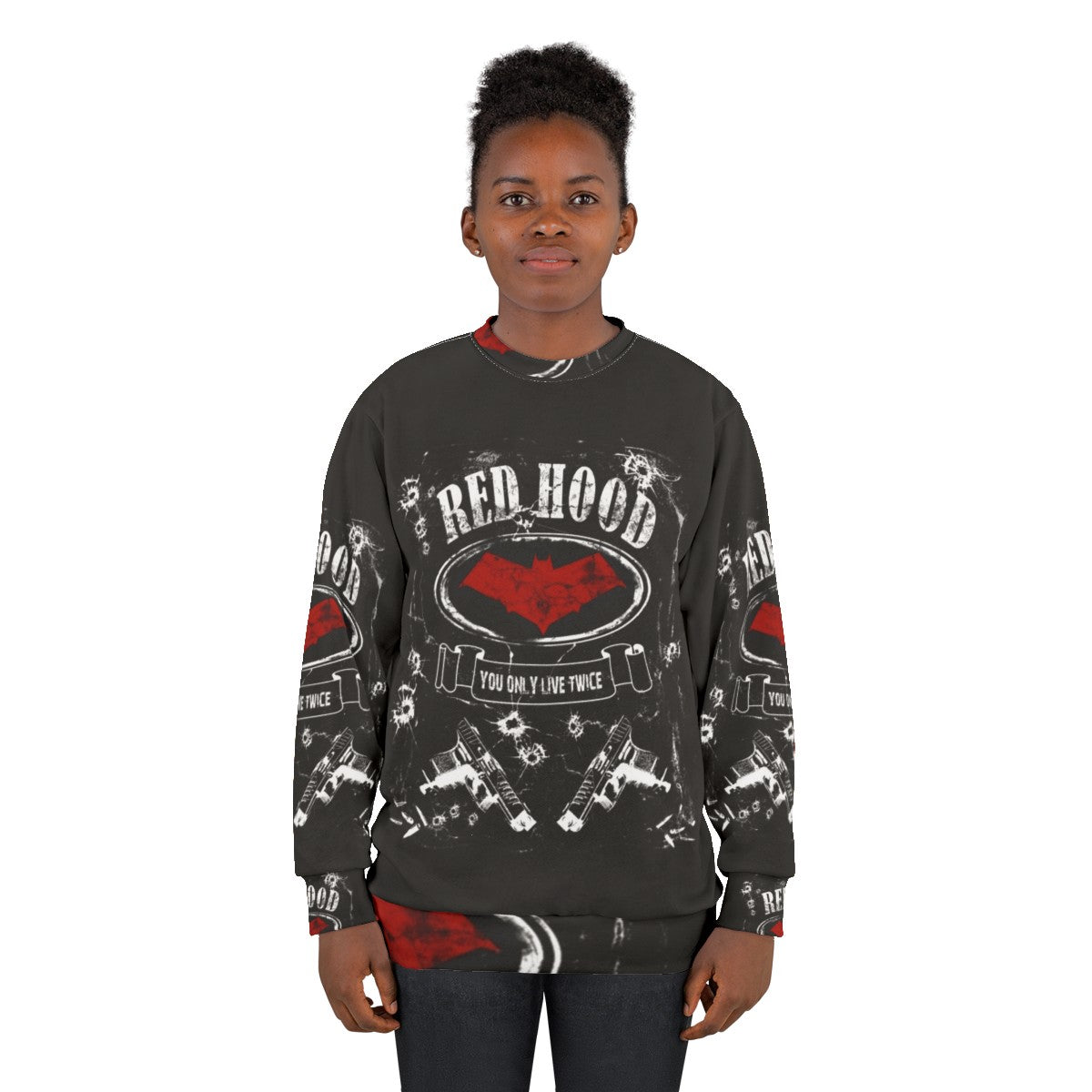 Red Hood Label Whiskey Style Sweatshirt - women