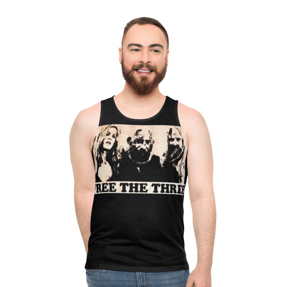 "Free The 3 From Hell" Unisex Tank Top by Rob Zombie - men