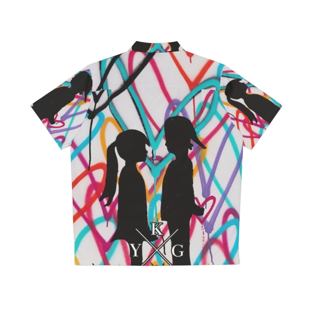 Kygo-inspired music kids love in hawaiian shirt - Back