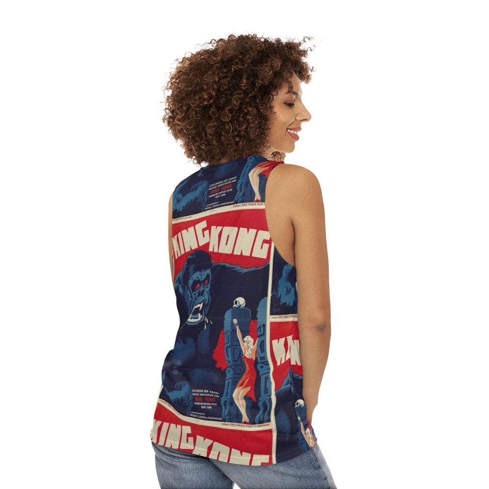 Vintage King Kong Monster Unisex Tank Top - women back