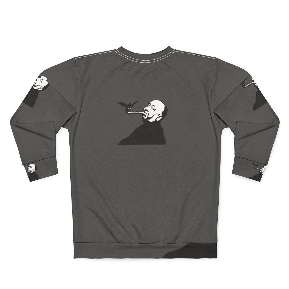 Alfred Hitchcock Birds and Cigar Graphic Sweatshirt - Back