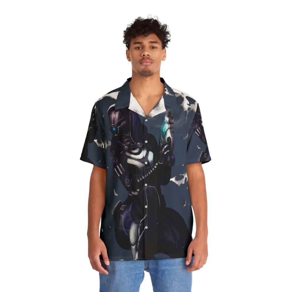 Tali Zorah Mass Effect Quarian Hawaiian Shirt - People Front