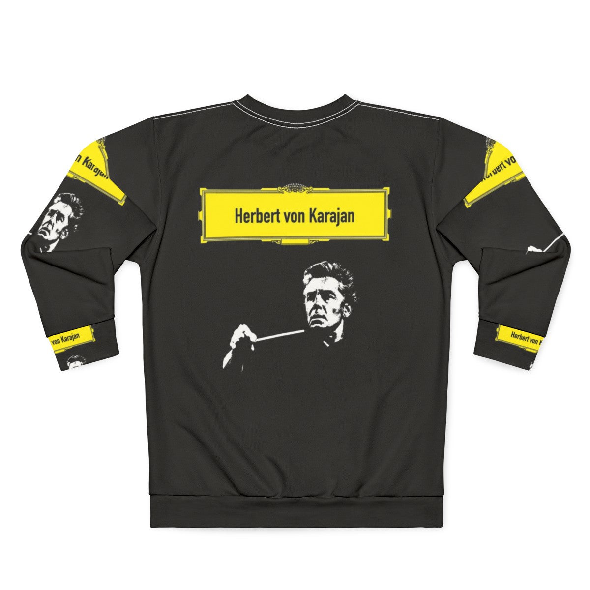 herbert von karajan classical music sweatshirt - Back