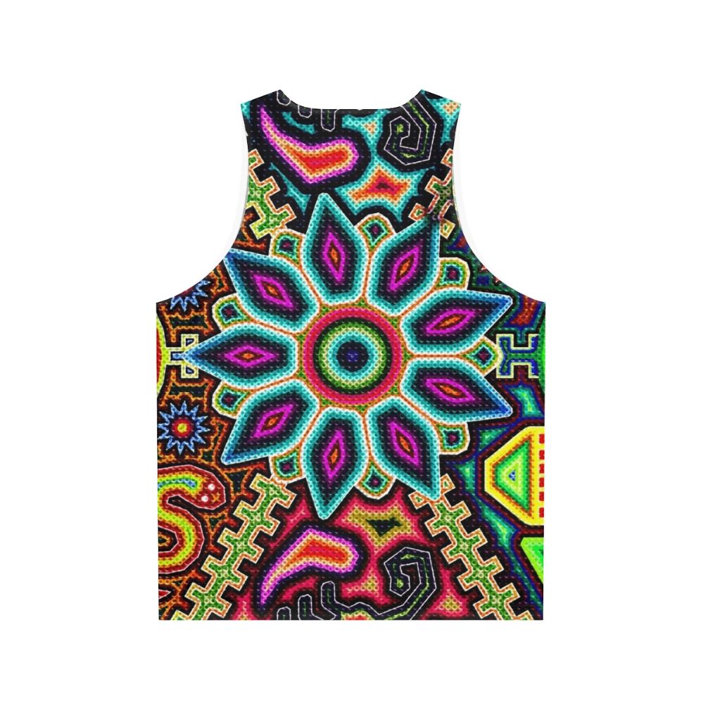 Huichol art Mexico unisex tank top - Back