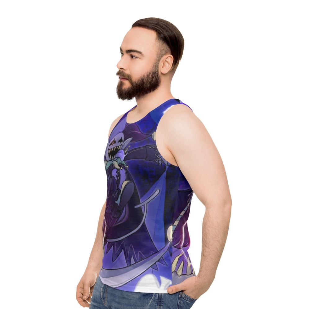 Deltarune Jevil Jester Unisex Tank Top - men side