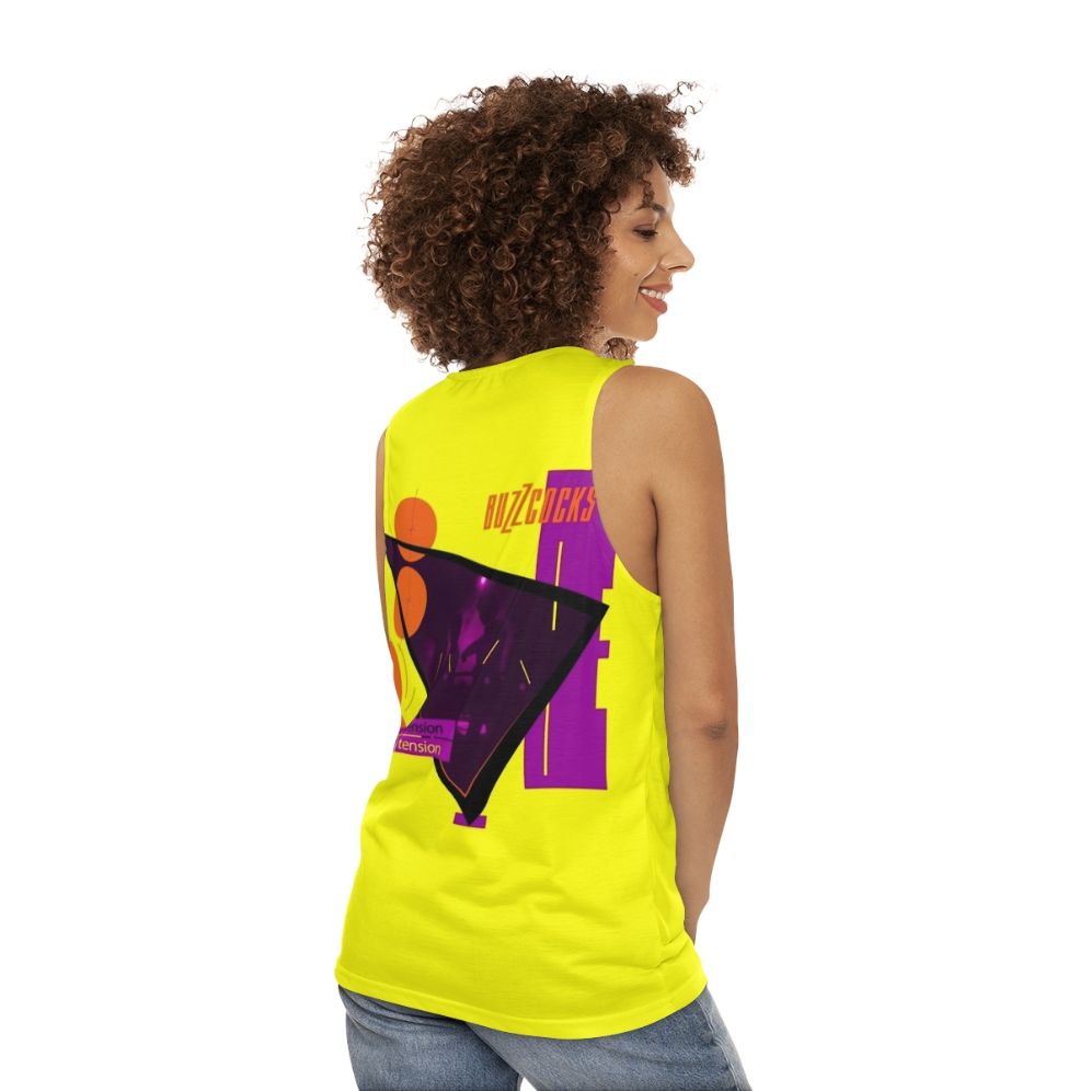 Unisex punk rock tank top - women back