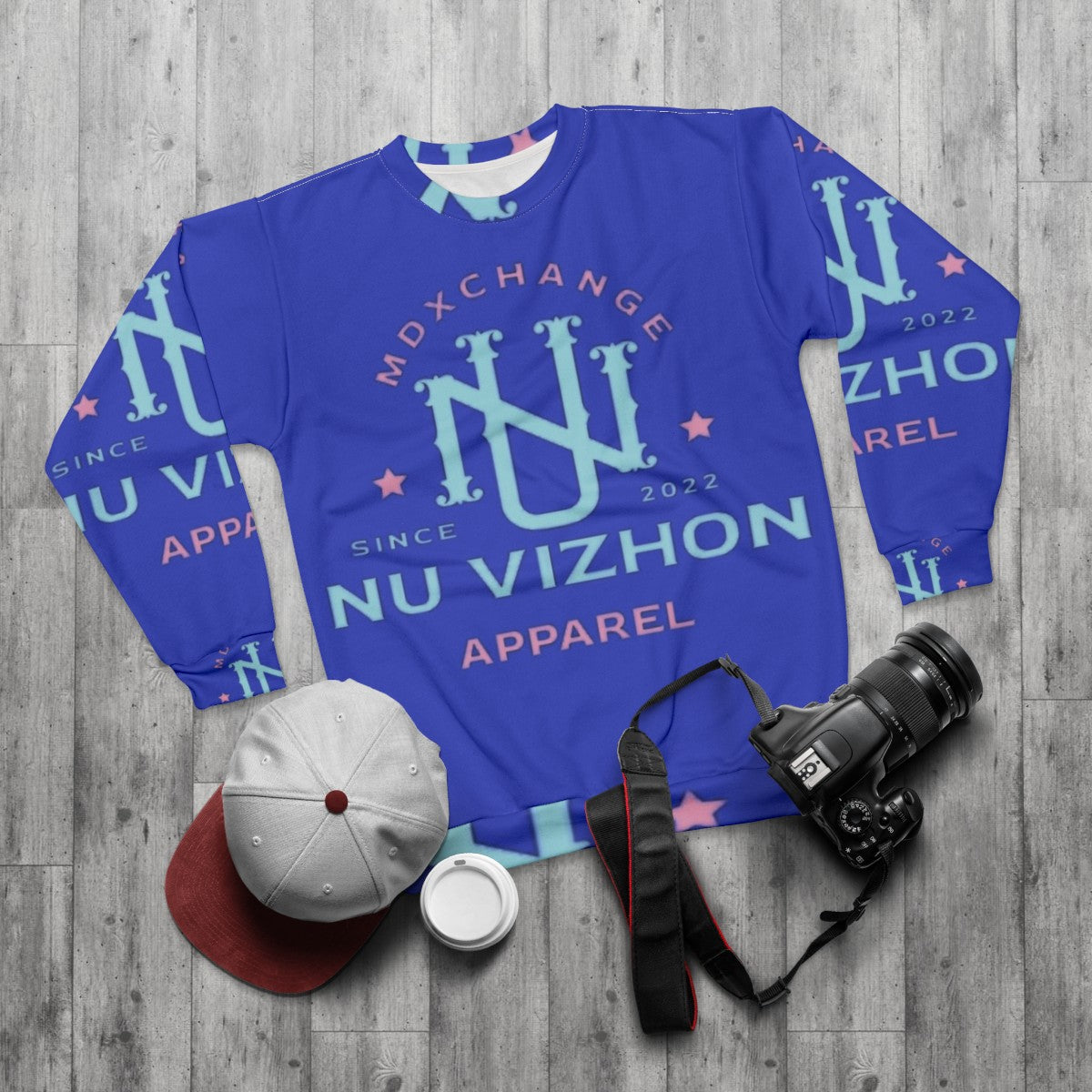 Nu Vizhon NVAP2 Graphic Sweatshirt - flat lay