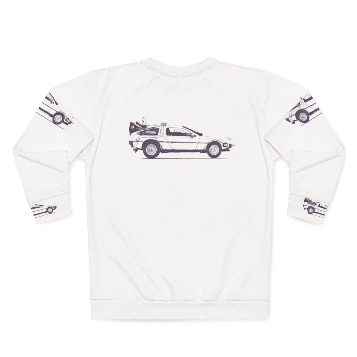 Delorean Sweatshirt - Embracing the Vintage Back to the Future Movie Magic - Back