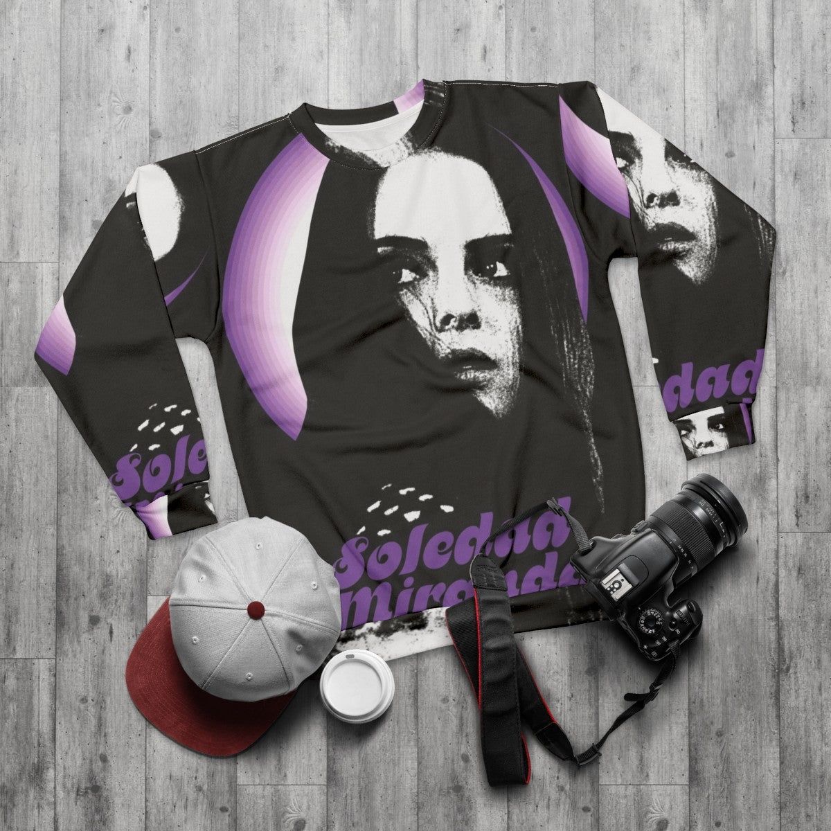 Soledad Miranda & Eugenie De Sade Cult Icon Sweatshirt - flat lay