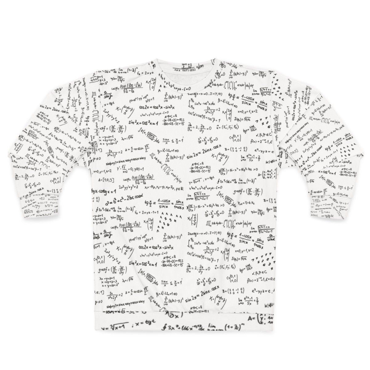 Math Formulas and Numbers Sweatshirt