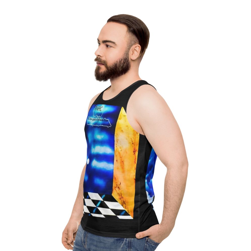 Unisex vintage Traffic band tank top - men side