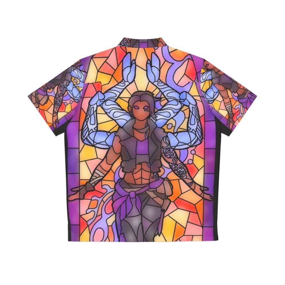 Amara Stained Glass Hawaiian Shirt - Back