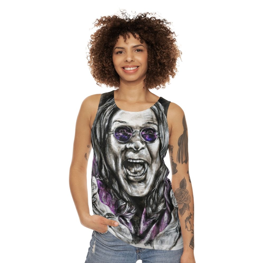 Paranoid Unisex Heavy Metal Tank Top - women