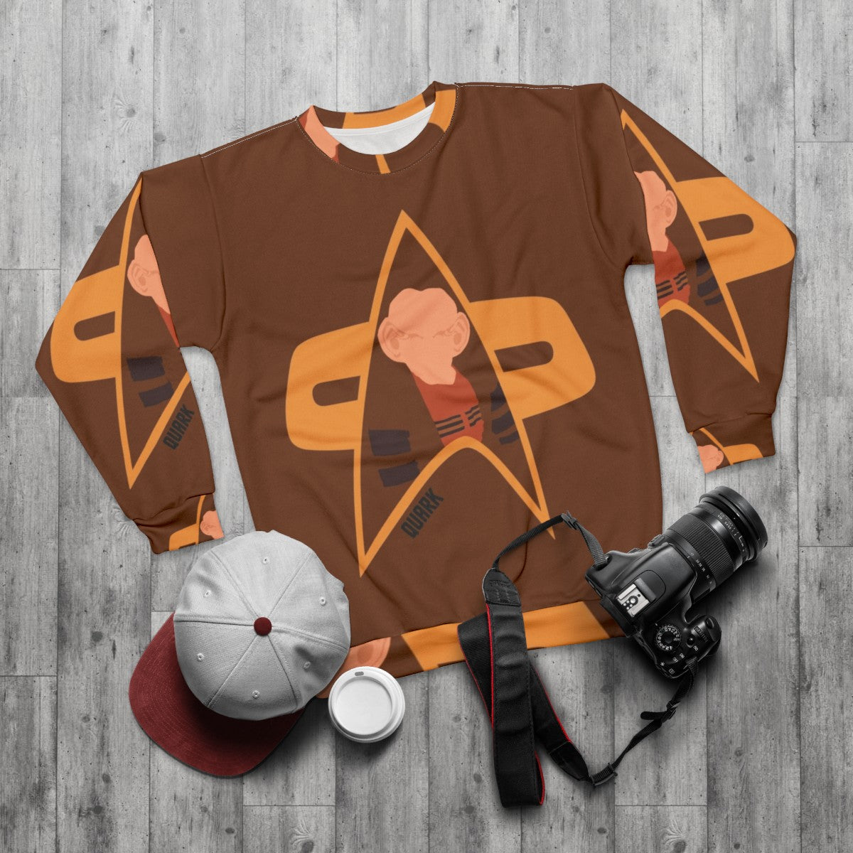 Quark Star Trek Deep Space Nine Vintage Sweatshirt - flat lay