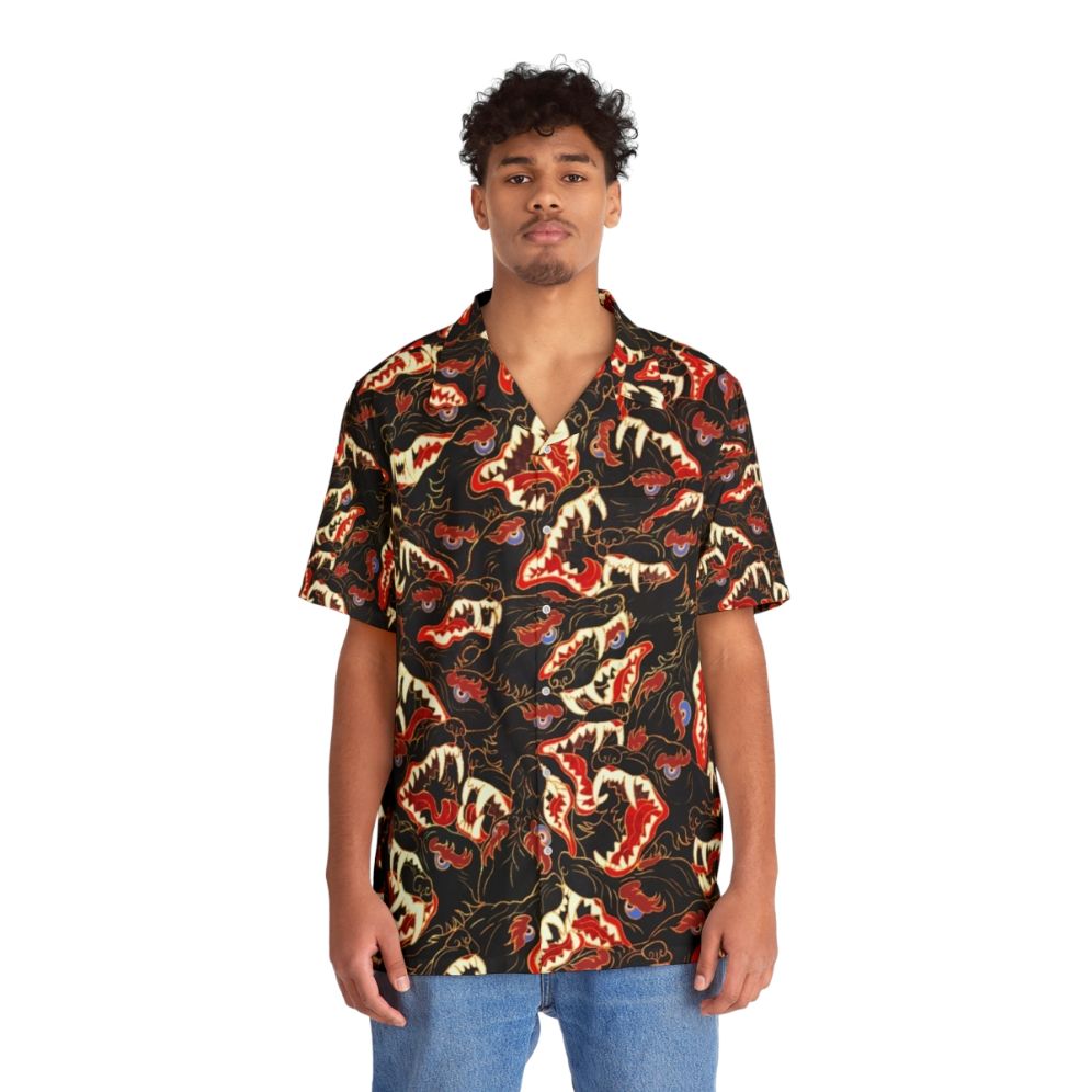 Ahamkara Tibetan Wolf Hawaiian Shirt - Lifestyle