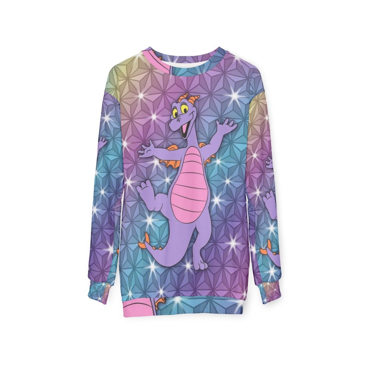 Epcot Figment Disney Beacon of Magic Sweatshirt - hanging