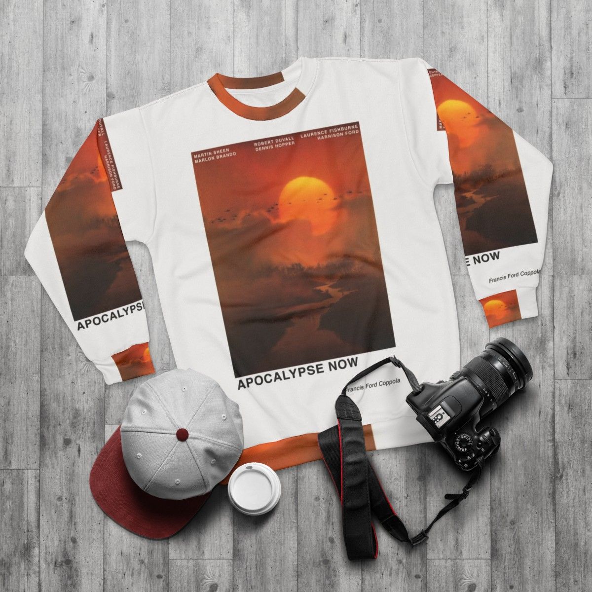 Apocalypse Now Inspired Minimalist Sweatshirt - flat lay