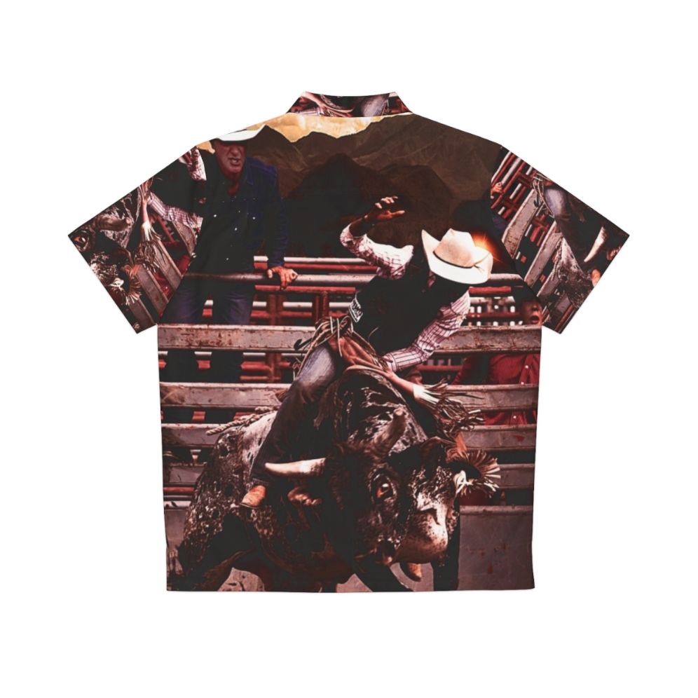 Bucking Bull Hawaiian Shirt for Outdoor Adventures - Back