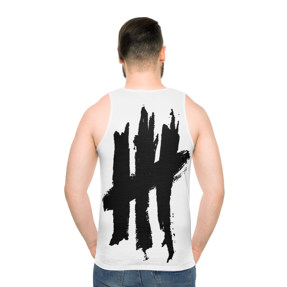 New Politics Unisex Alternative Rock Band Tank Top - men back