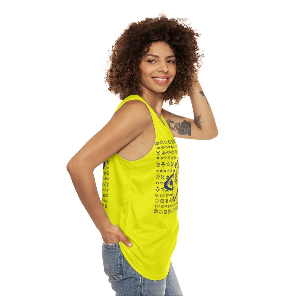 Lemon Midnight Unisex Tank Top - women side