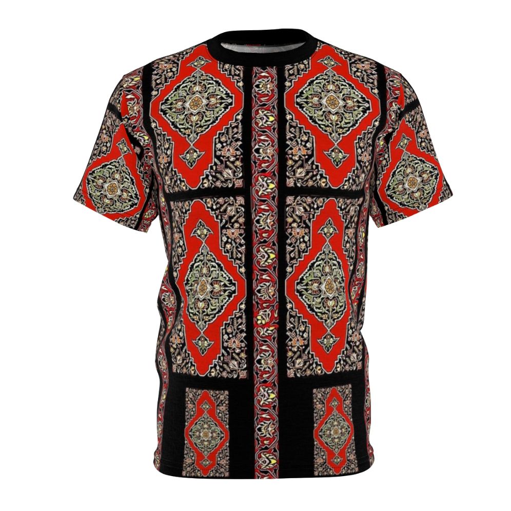 T-shirt featuring vibrant Armenian folk art illustration