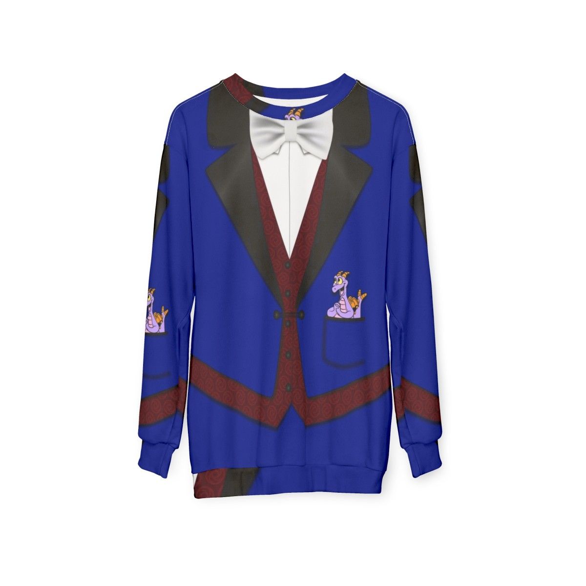 Dreamfinder and Figment Disney Epcot Sweatshirt - hanging