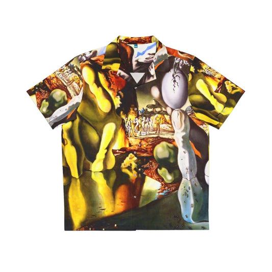 Salvador Dali inspired Hawaiian shirt with Metamorphosis of Narcissus design