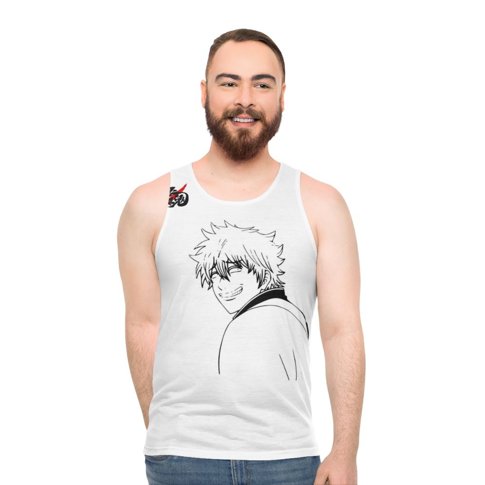 Gintoki's Smile Unisex Anime Tank Top - men