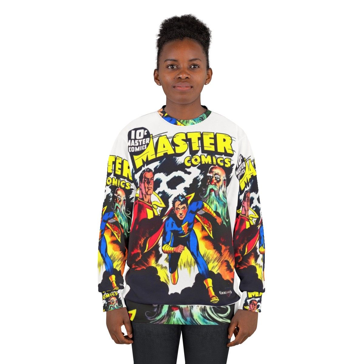 Vintage Master Comics No 23 Comic Book Sweatshirt - women