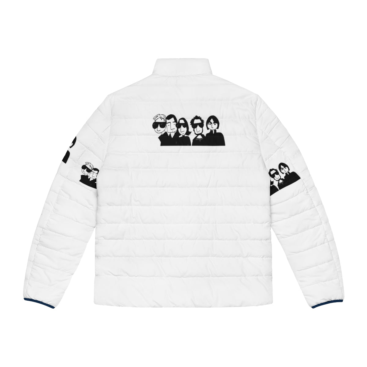 Los Planetas Puffer Jacket featuring the iconic Granada music scene - Back