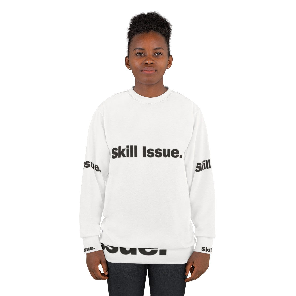 "Skill Issue Gaming Sweatshirt for Gamers and Video Game Enthusiasts" - women